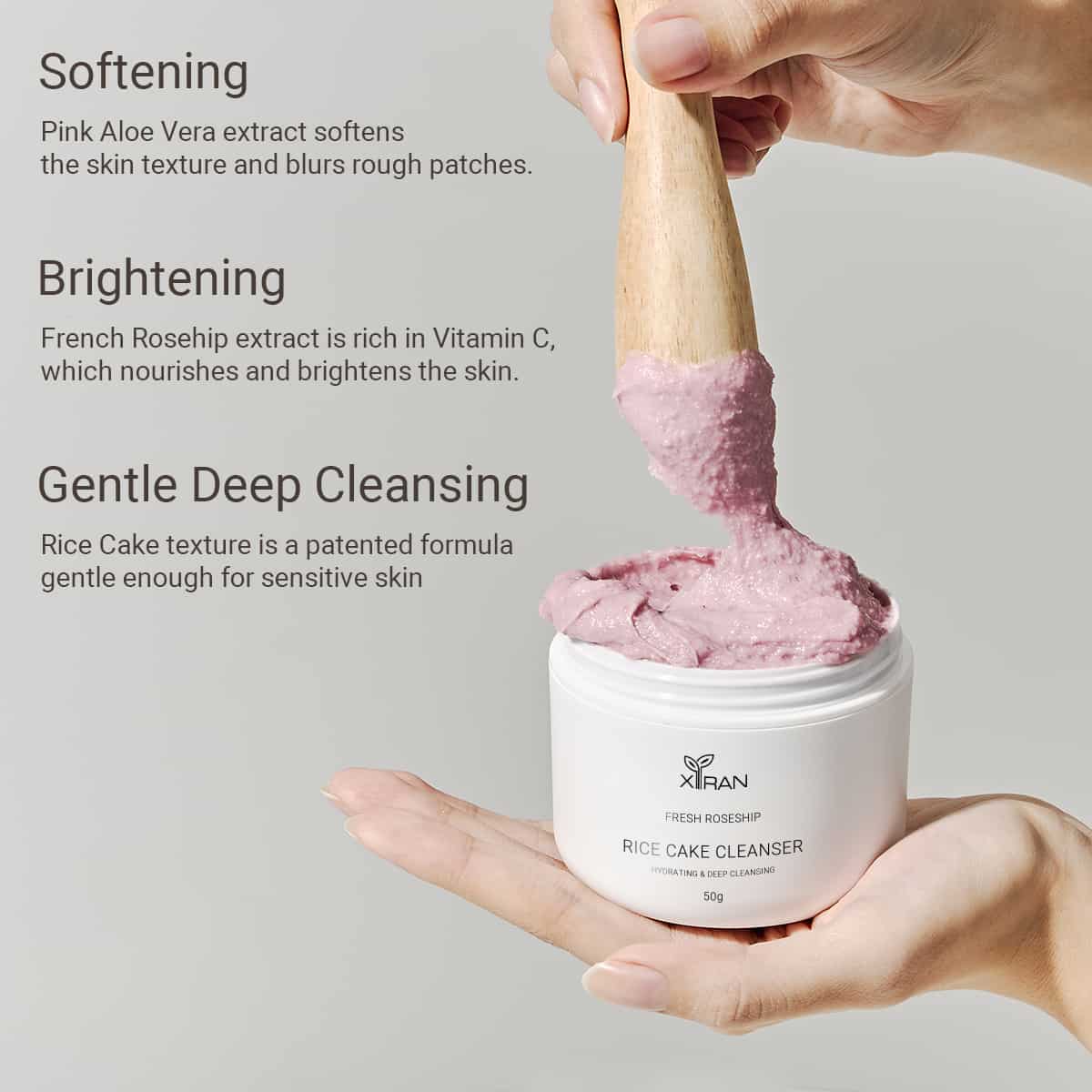 private label rice cake facial cleanser